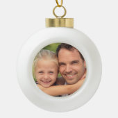 Weihnachtskugeln bedrucken セラミックボールオーナメント (正面)
