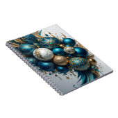 Weihnachtskugeln Gold Blau Luxus Fest ノートブック (右側)