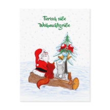 Weihnachtsmann KaninchenキツネEichhhernchen, Deutsch