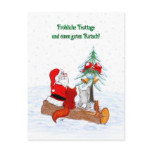 Weihnachtsmann KaninchenキツネEichhhernchen, Deutsch