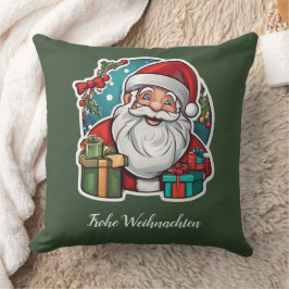 Weihnachtsmann mit Geschenken - クッション