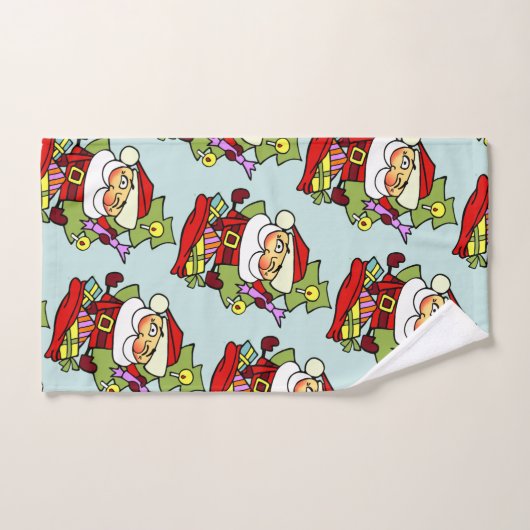 Weihnachtsmann mit Geschenken ハンドタオル (ハンドタオル)