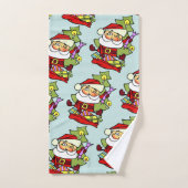 Weihnachtsmann mit Geschenken ハンドタオル (ハンドタオル)