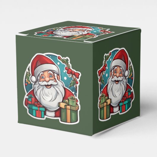 Weihnachtsmann mit Geschenken -  フェイバーボックス (正面サイド)