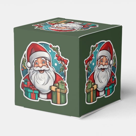Weihnachtsmann mit Geschenken -  フェイバーボックス (裏面サイド)