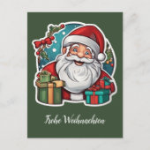 Weihnachtsmann mit Geschenken -  ポストカード (正面)