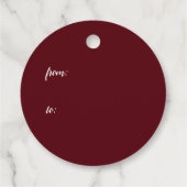 Weihnachtsmann mit Tannenbaum in 3D -  フェイバータグ (裏面)