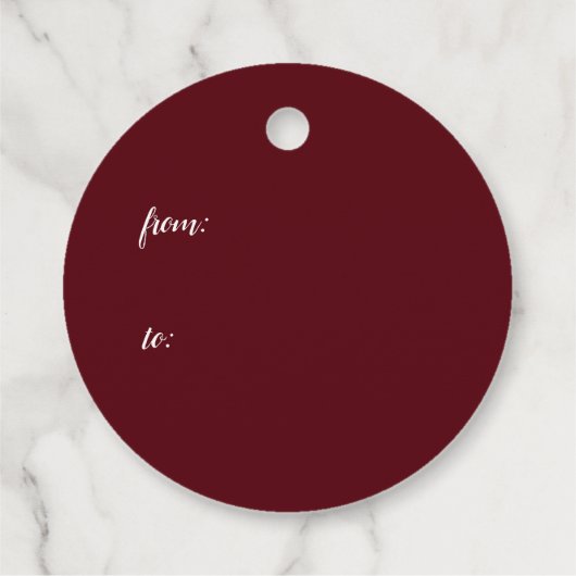 Weihnachtsmann mit Tannenbaum in 3D -  フェイバータグ (裏面)