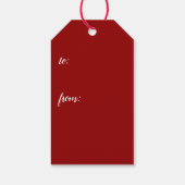 Weihnachtsmann mit Tannenzweigen -  ギフトタグ (裏面)