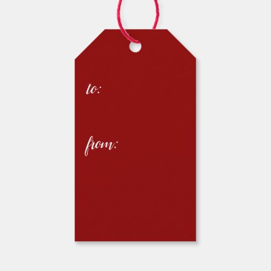 Weihnachtsmann mit Tannenzweigen -  ギフトタグ (裏面)