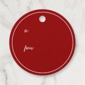 Weihnachtsmann mit Tannenzweigen - フェイバータグ (裏面)