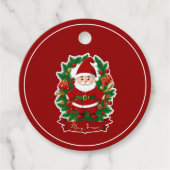 Weihnachtsmann mit Tannenzweigen - フェイバータグ (正面)