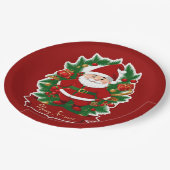 Weihnachtsmann mit Tannenzweigen - ペーパープレート (アングル)