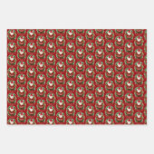 Weihnachtsmann mit Tannenzweigen -  ラッピングペーパーシート (正面3)