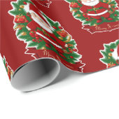 Weihnachtsmann mit Tannenzweigen -  ラッピングペーパー (ロールコーナー)