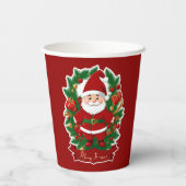 Weihnachtsmann mit Tannenzweigen - 紙コップ (裏面)