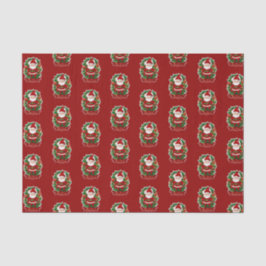 Weihnachtsmann mit Tannenzweigen -  薄葉紙