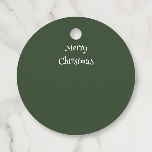 Weihnachtsmannkopf mit Kranz -  フェイバータグ (裏面)