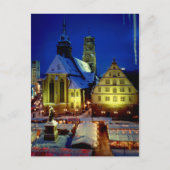 Weihnachtsmarkt,Stuttgart,Abendstimmung mit Schnee ポストカード (正面)