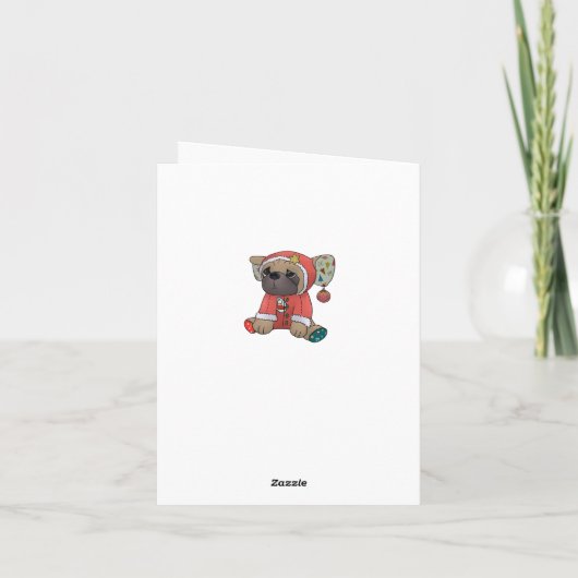 Weihnachtsmops シーズンカード (裏面)