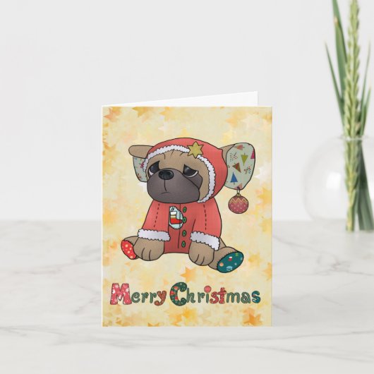 Weihnachtsmops シーズンカード (正面)