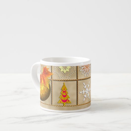 Weihnachtsmotiv エスプレッソカップ (正面左)