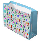 Weihnachtsmotiv mit Bär ラージペーパーバッグ (裏面アングル)