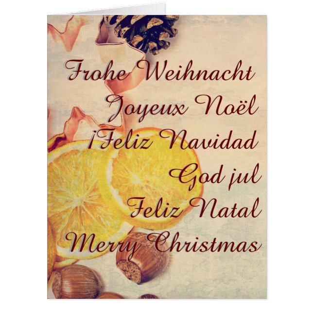 Weihnachtsmotiv mit Fruchten... (正面)