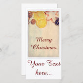 Weihnachtsmotiv mit Fruchten... シーズンカード (正面/裏面)