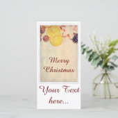 Weihnachtsmotiv mit Fruchten... シーズンカード (スタンド正面)