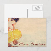 Weihnachtsmotiv mit Fruchten... シーズンポストカード (正面/裏面)