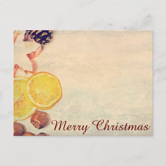 Weihnachtsmotiv mit Fruchten... シーズンポストカード (正面)