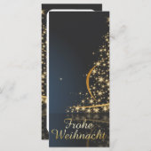 Weihnachtsmotiv mit goldenem Weihnachtsbaum (正面/裏面)