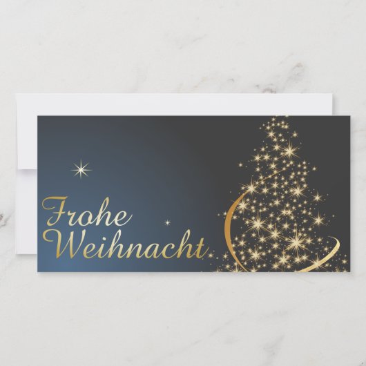 Weihnachtsmotiv mit goldenem Weihnachtsbaum (正面)
