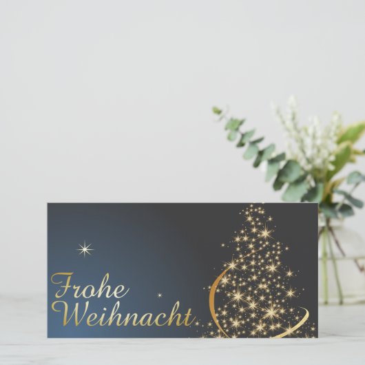 Weihnachtsmotiv mit goldenem Weihnachtsbaum (スタンド正面)