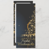 Weihnachtsmotiv mit goldenem Weihnachtsbaum (正面/裏面)