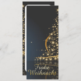 Weihnachtsmotiv mit goldenem Weihnachtsbaum