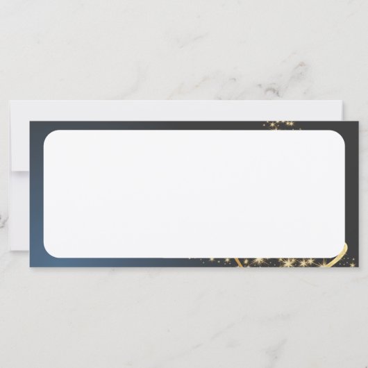 Weihnachtsmotiv mit goldenem Weihnachtsbaum (裏面)