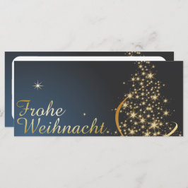 Weihnachtsmotiv mit goldenem Weihnachtsbaum