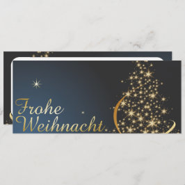 Weihnachtsmotiv mit goldenem Weihnachtsbaum