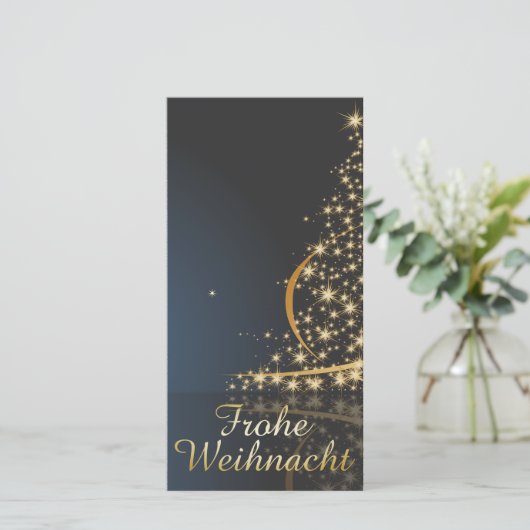 Weihnachtsmotiv mit goldenem Weihnachtsbaum (スタンド正面)