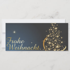 Weihnachtsmotiv mit goldenem Weihnachtsbaum