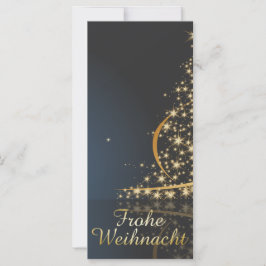 Weihnachtsmotiv mit goldenem Weihnachtsbaum