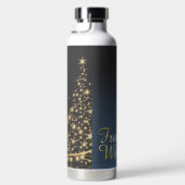 Weihnachtsmotiv mit goldenem Weihnachtsbaum ウォーターボトル (右面)