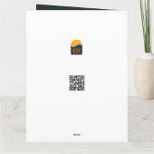 Weihnachtsmotiv mit goldenem Weihnachtsbaum カード (裏面)