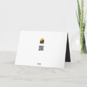 Weihnachtsmotiv mit goldenem Weihnachtsbaum カード (裏面)