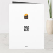 Weihnachtsmotiv mit goldenem Weihnachtsbaum カード (裏面)