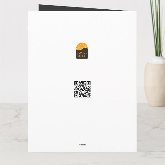 Weihnachtsmotiv mit goldenem Weihnachtsbaum カード (裏面)