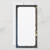 Weihnachtsmotiv mit goldenem Weihnachtsbaum シーズンカード (裏面)