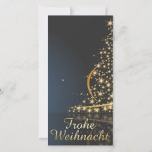 Weihnachtsmotiv mit goldenem Weihnachtsbaum